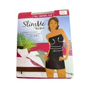 MeMoi Women's Strapless Control Slip Seamless Nude Size small